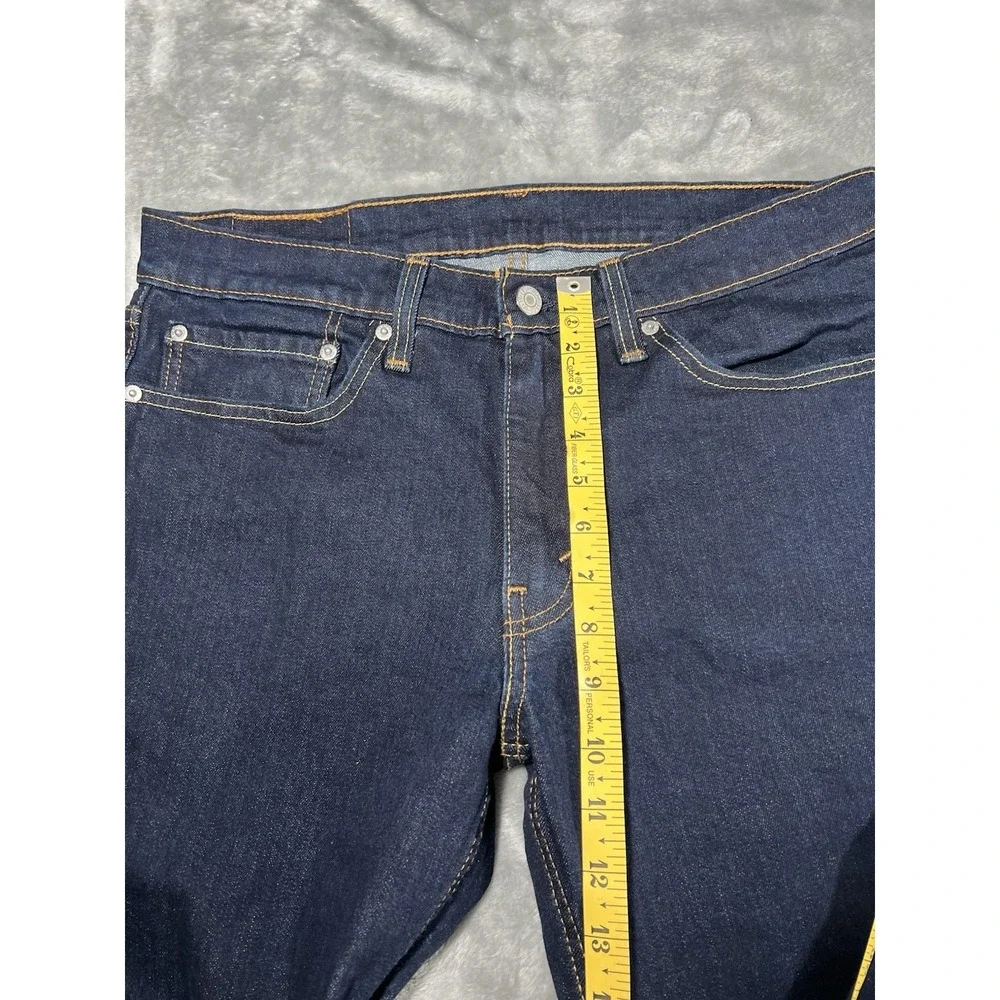Levi's 511 Jeans 34x32 Slim Straight Blue Denim Button Zip Men's 5-Pocket